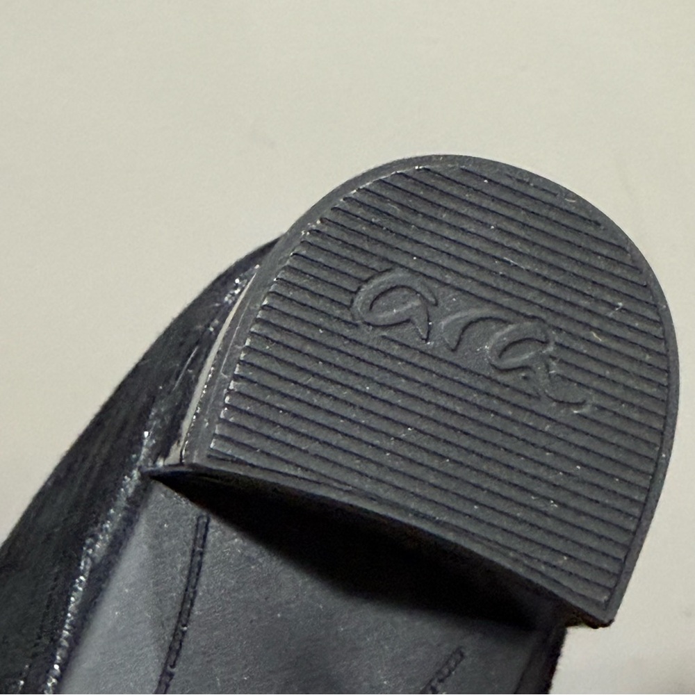 NEW ARA Kendall pumps in Black Striped Leather Size 8 A17 - Picture 12 of 13